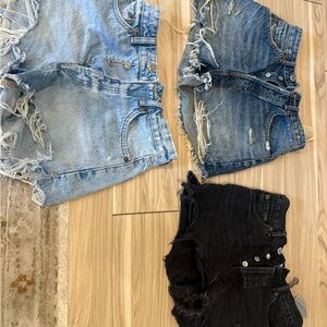 ZARA Distressed Denim Set 3 SIZE 4